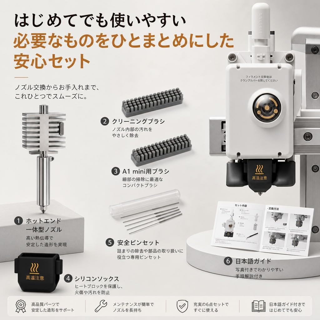 Amazon.co.jp: YIBOOOM Bambu Lab A1 / A1 mini 対応 一体型ホット